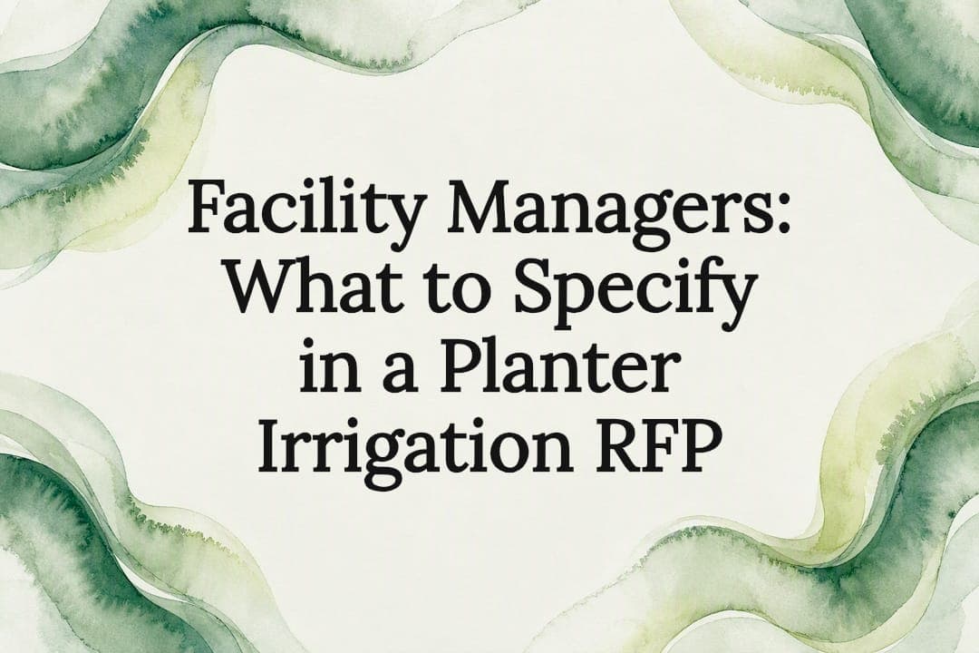 Facility Managers: What to Specify in a Planter Irrigation RFP
