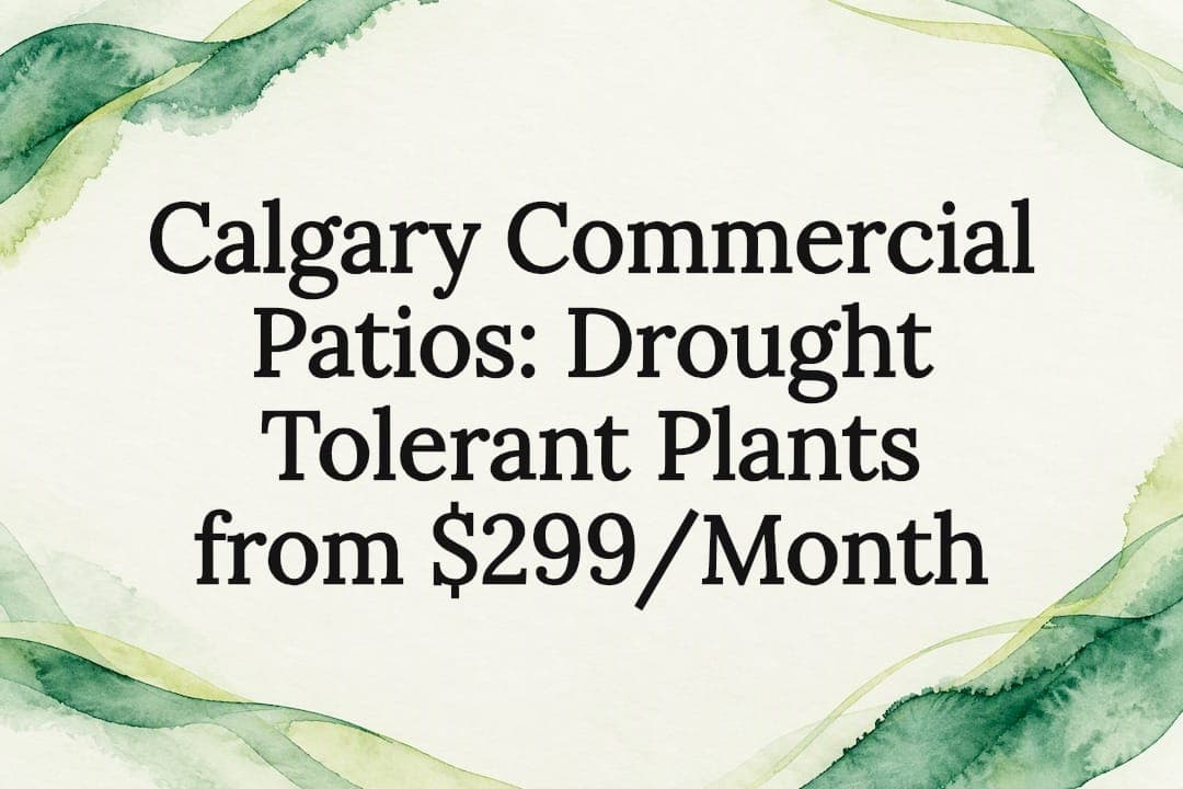 Calgary Commercial Patios: Drought Tolerant Plants from $299/Month