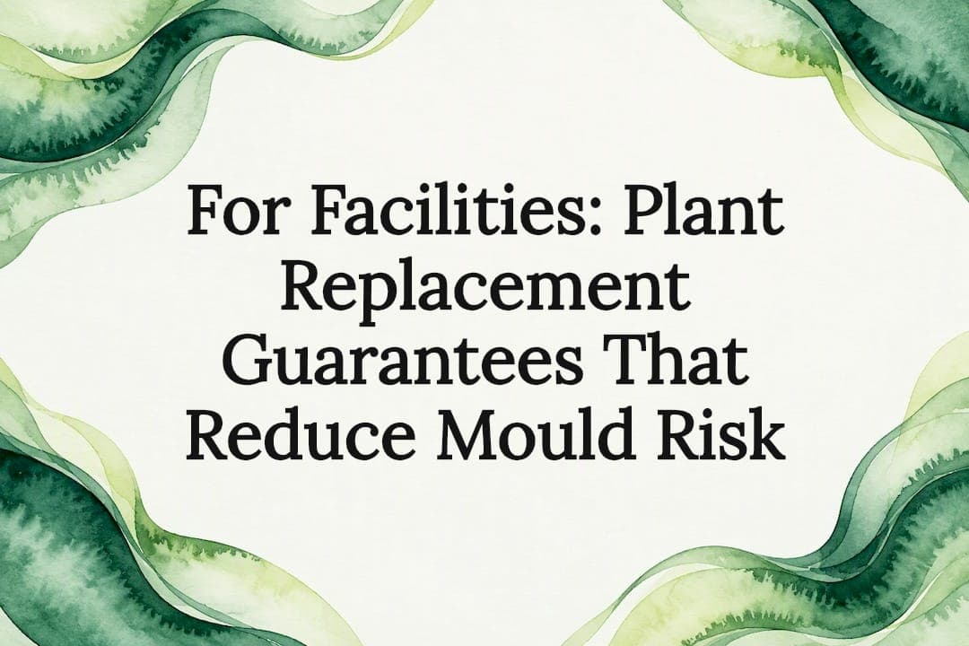 For Facilities: Plant Replacement Guarantees That Reduce Mould Risk