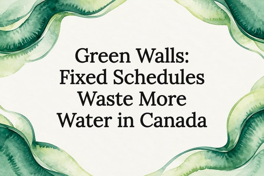 Green Walls: Fixed Schedules Waste More Water in Canada