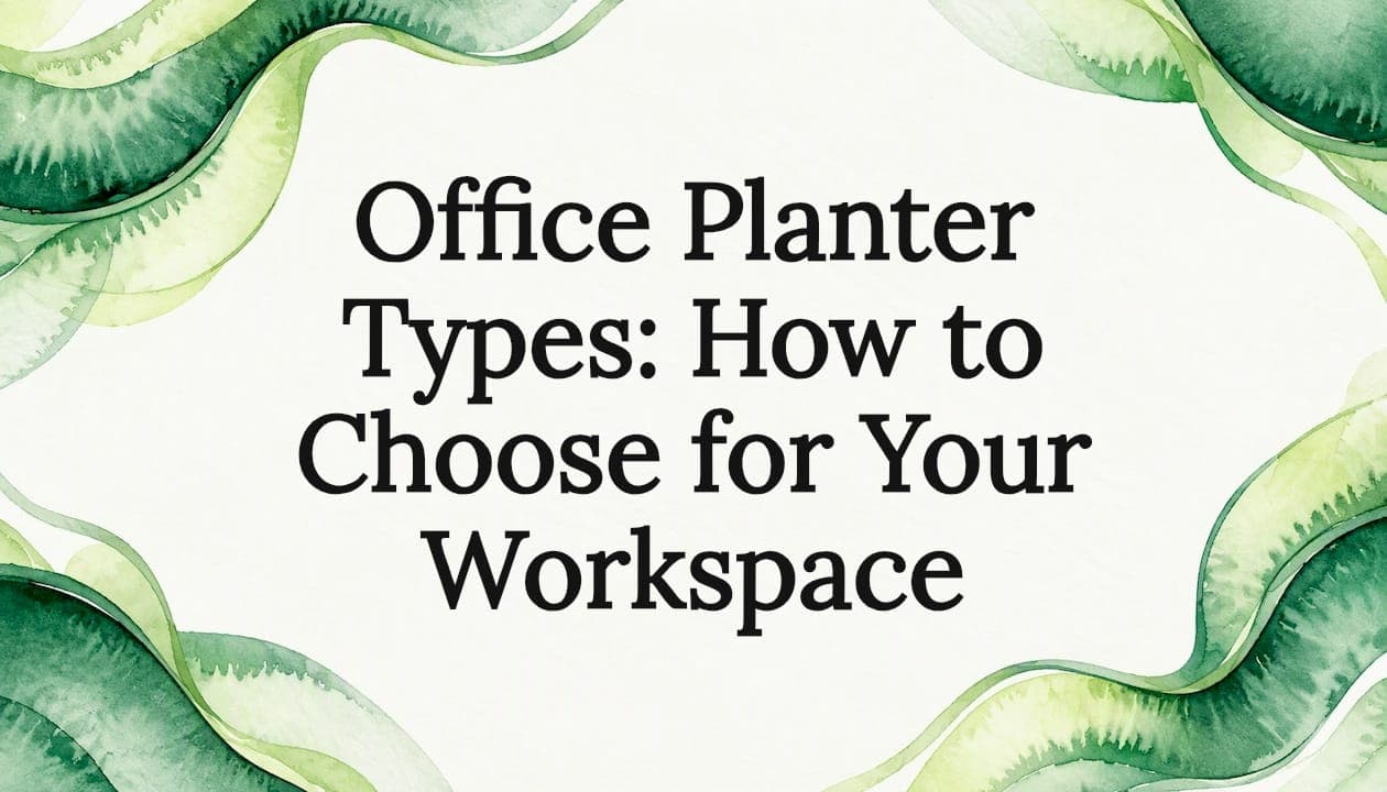 Office Planter Types: How to Choose for Your Workspace