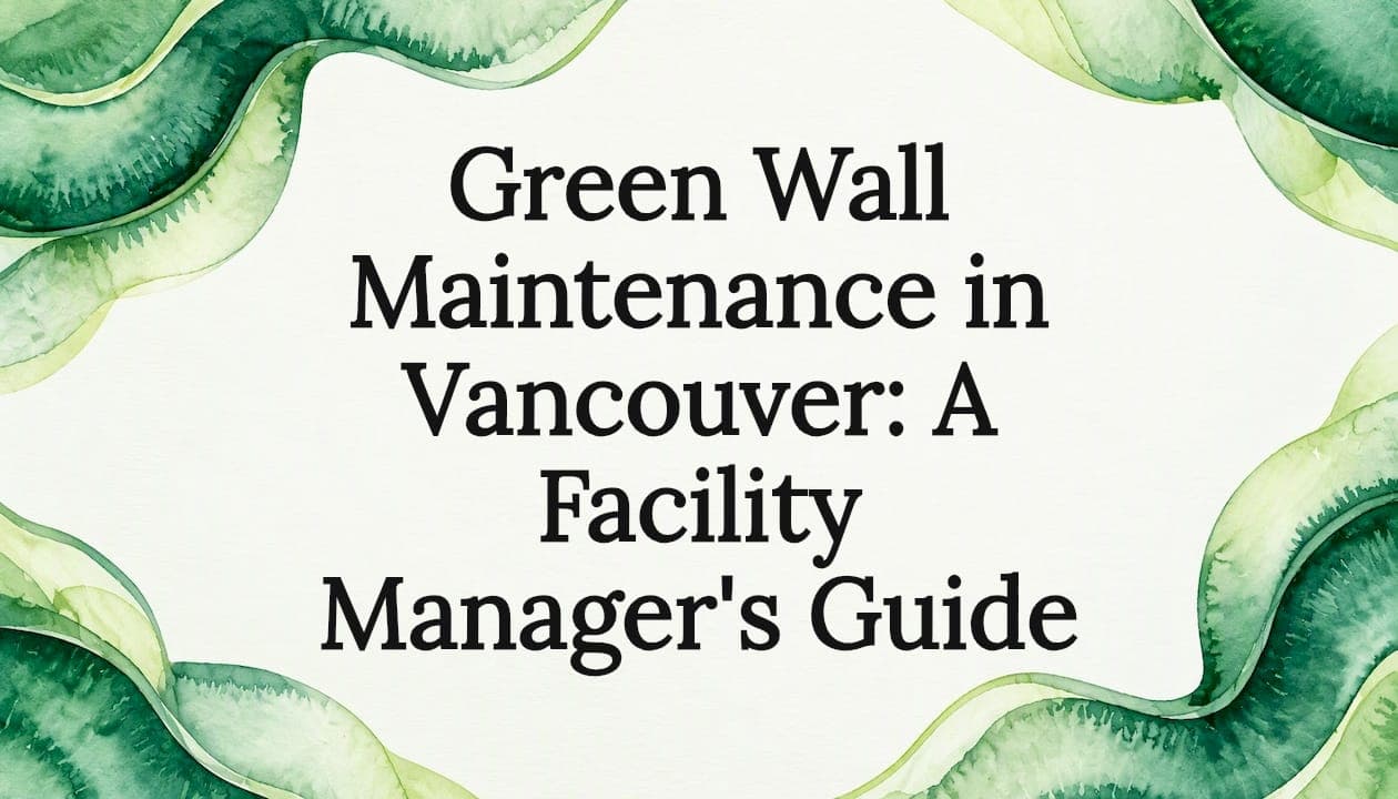 Green Wall Maintenance in Vancouver: A Facility Manager's Guide