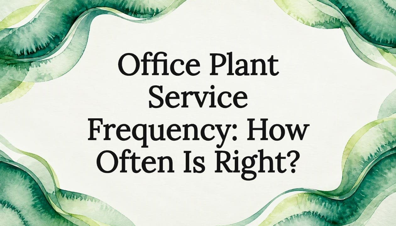 Office Plant Service Frequency: How Often Is Right?